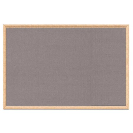 United Visual Products Decor Wood Combo Board, 48"x36", Cherry/Black Porcelain & Buff UV703DEFAB-CHERRY-BLKPORC-BUFF